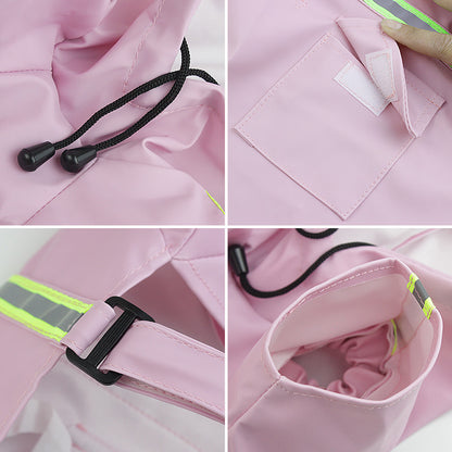 Cross-border Hooded Windproof Raincoats for Dogs