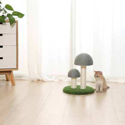 Cat climbing frame pet supplies Tongtianzhu mushroom cat scratching post round large pet wear-resistant cat toys wholesale