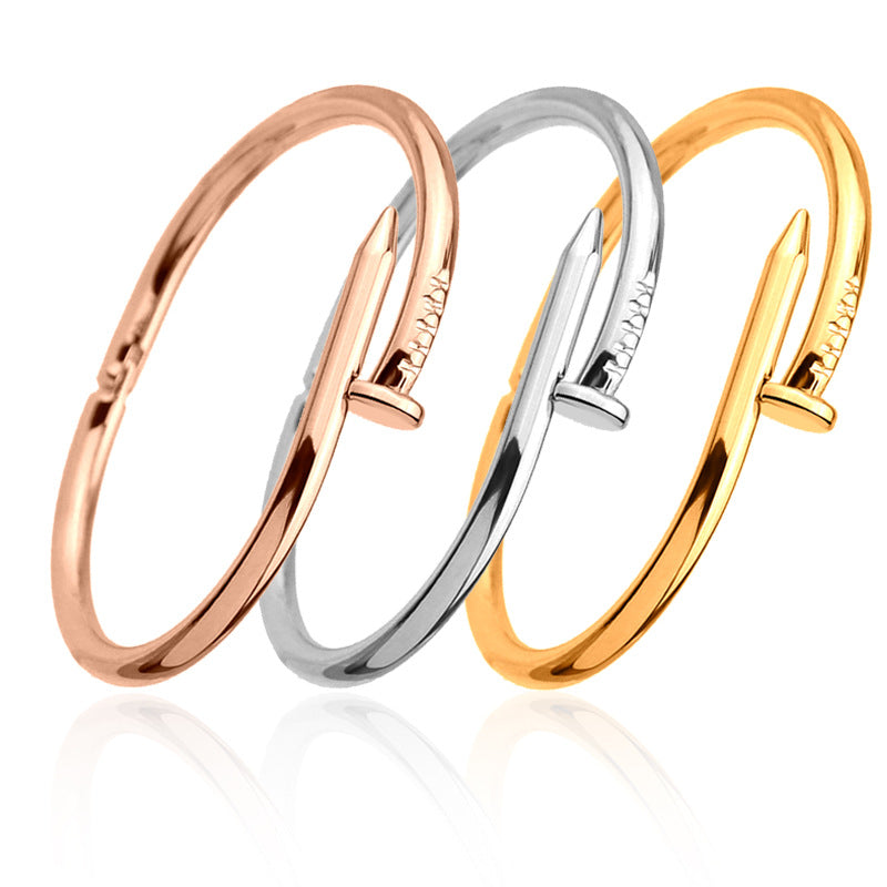 Fashion Nail Opening Couple Bracelet
