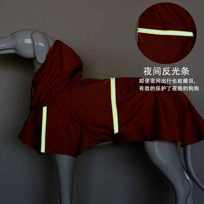 Cross-border Hooded Windproof Raincoats for Dogs