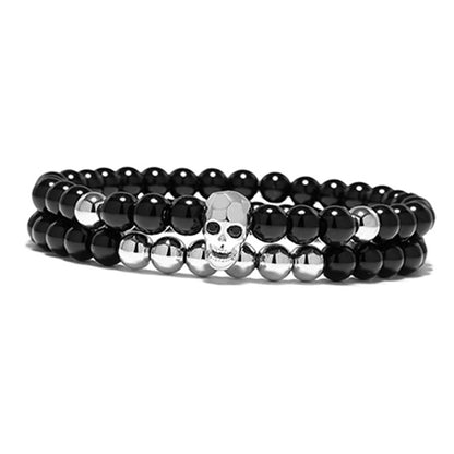 Explosion Taro Devil Shape Beaded Bracelet Face Ghost Head Diamond Set