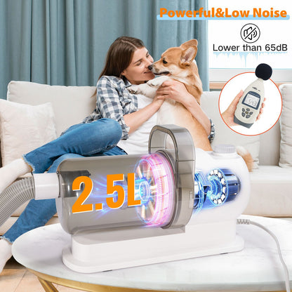 Pet Multi-Function Hair Trimmer Dog Vacuum Cleaner Set All-in-one Beauty Device