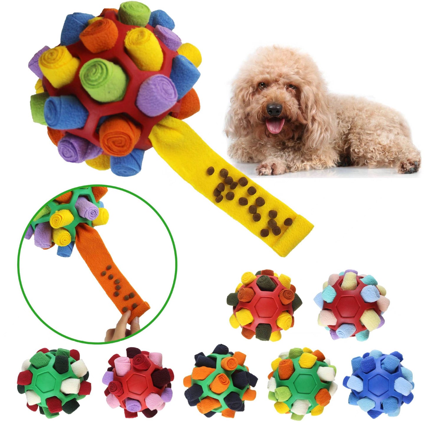 Pet Sniffing Balls, exploding balls, dog bite-resistant educational multifunctional toys