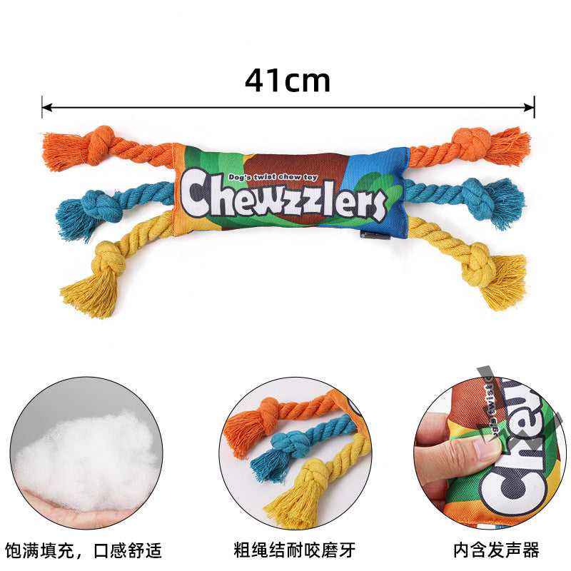 Rainbow Twisted Candy Pet toys