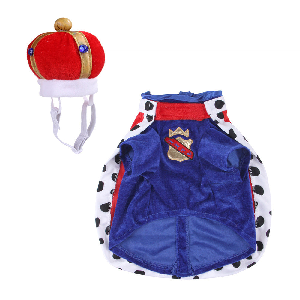 Cross-border Spot Pet King Cloak Accessories Set