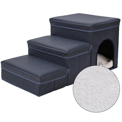 Foldable Storage Pet Stairs Steps Bed Sofa