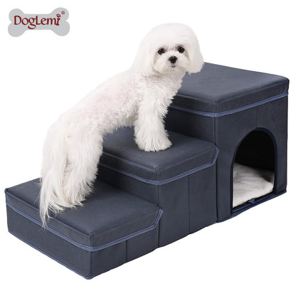 Foldable Storage Pet Stairs Steps Bed Sofa