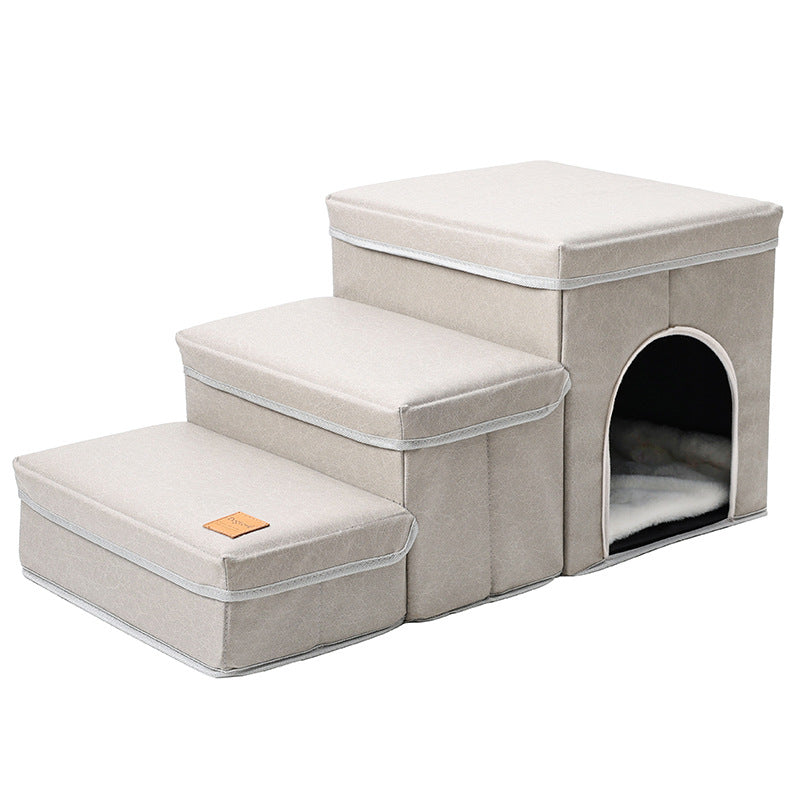 Foldable Storage Pet Stairs Steps Bed Sofa