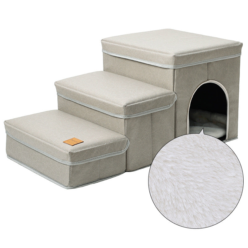Foldable Storage Pet Stairs Steps Bed Sofa