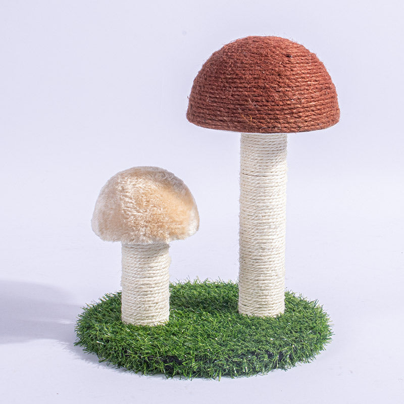 Cat climbing frame pet supplies Tongtianzhu mushroom cat scratching post round large pet wear-resistant cat toys wholesale