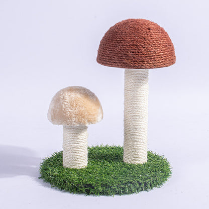 Cat climbing frame pet supplies Tongtianzhu mushroom cat scratching post round large pet wear-resistant cat toys wholesale
